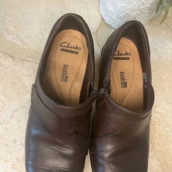 Clarks Genette Frolic brown boot sz 7.5 M - Picture 8 of 9